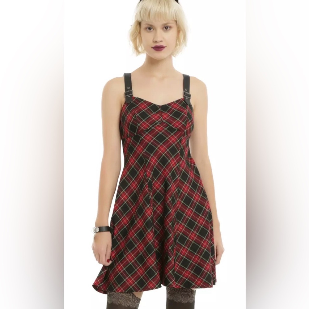 Hot Topic plaid mini dress size  SM